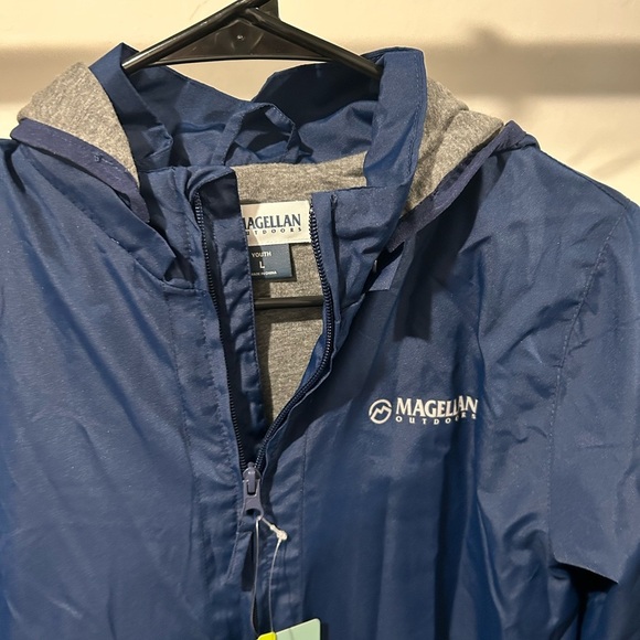 Magellan Outdoors Kids Navy Raincoat - Picture 3 of 4